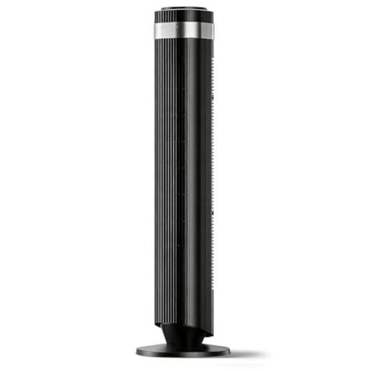 The Bedroom Is Equipped With A Silent Tower-type Fan, A 28-decibel Standing Fan, Intelligent Automatic Mode, And A 64 Swivel Bladeless Cooling Fan