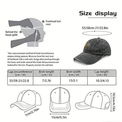 2pcs American Flag Deer Embroidered Baseball Cap - Vintage Washed Cotton Hat, Adjustable Unstructured Low Profile, Hunting Outdoor Cap For Men Women
