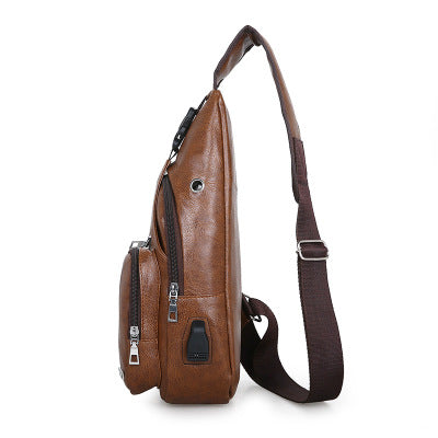 USB charging chest bag