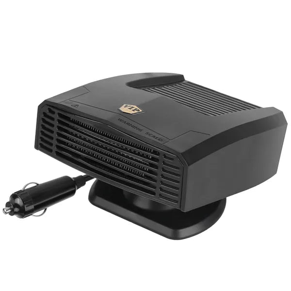 Portable Car Heater Heating Fan 2 In 1 Defroster Defogger Demister Windshield Heater Automotive Cooling Fan With Rotating Base