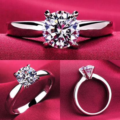 14k Rose Gold Plated Engagement Ring Jewelry