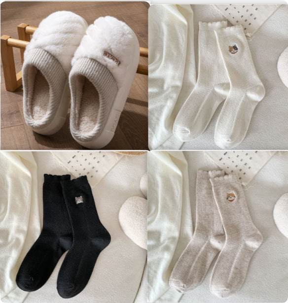 Women's Cotton Slippers Indoor Non-slip Thick-soled Cotton Slippers Cotton Slippers