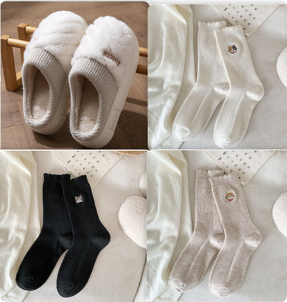 Women's Cotton Slippers Indoor Non-slip Thick-soled Cotton Slippers Cotton Slippers