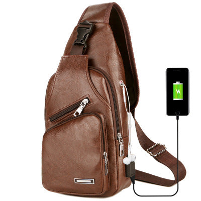 USB charging chest bag