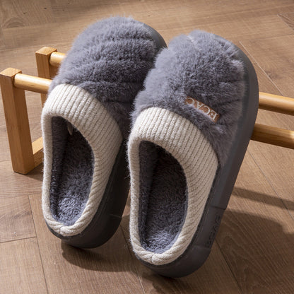 Women's Cotton Slippers Indoor Non-slip Thick-soled Cotton Slippers Cotton Slippers