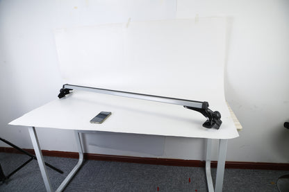 47.24in Universal Top Roof Rack Cross Bar Cargo Carrier Aluminum Crossbar Rack With 165LBS Capacity Fit For Most Vehicle Wagon Car Without Roof Side Rail