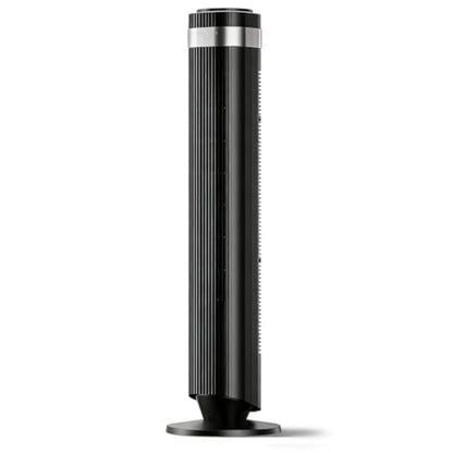The Bedroom Is Equipped With A Silent Tower-type Fan, A 28-decibel Standing Fan, Intelligent Automatic Mode, And A 64  Swivel Bladeless Cooling Fan