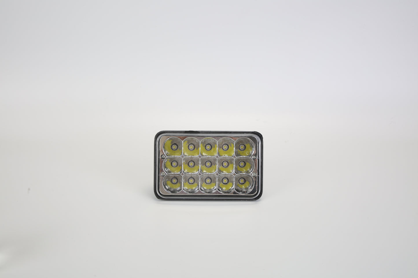 2Pcs 4x6in Car LED Headlights Vehicle Rectangular Headlamp With H4 Socket H4-to-3Pins Adapter With High Low Beam White Light IP68 Waterproof For 10-80V SUV Truck Sedan Car Motorcycle